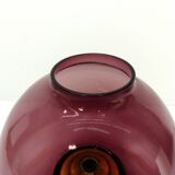 Scandinavian candle holder Hans-Agne Jakobsson Claudia purple L102/32 1960
