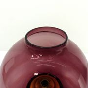 Scandinavian candle holder Hans-Agne Jakobsson Claudia purple L102/32 1960