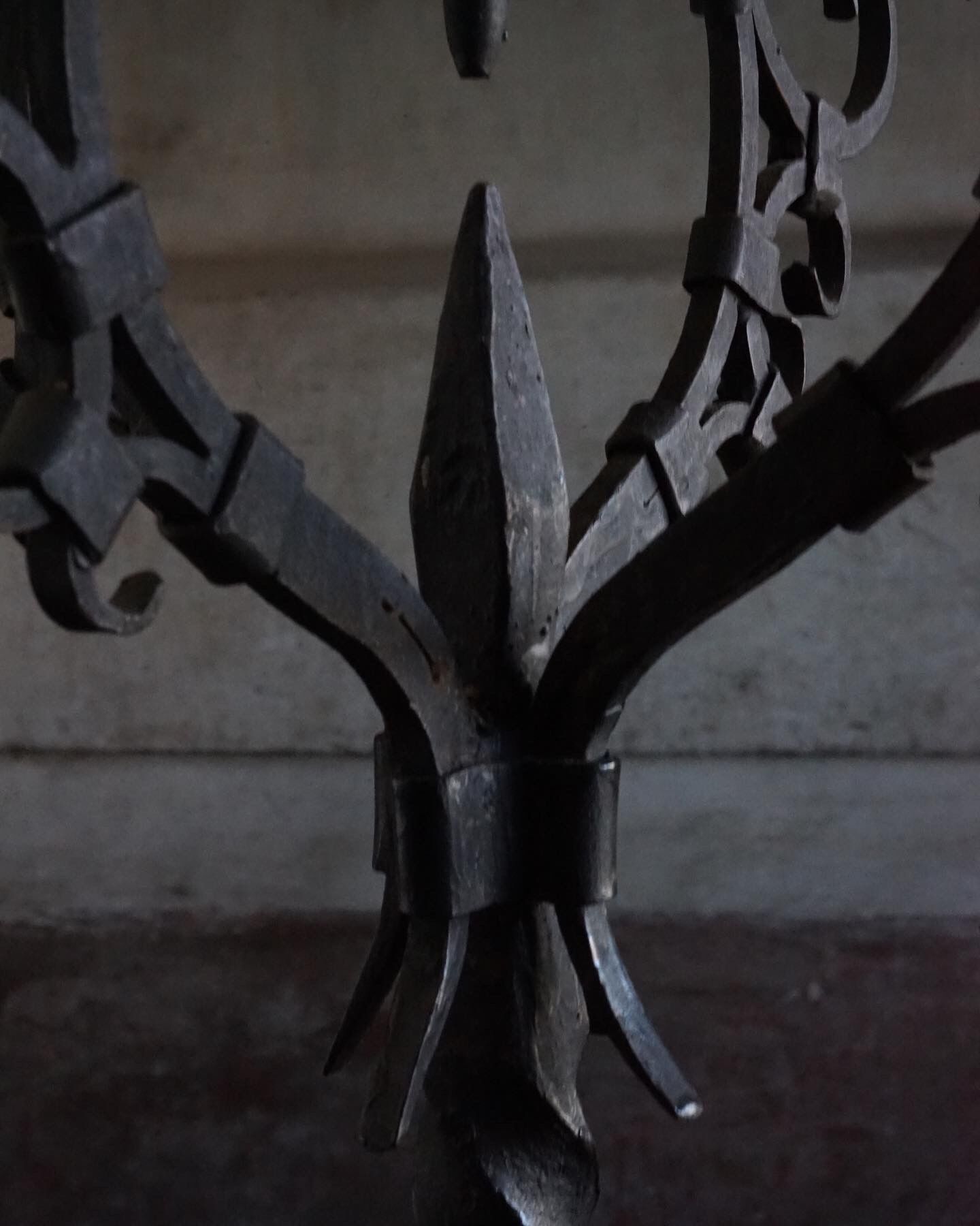 Wrought iron chandelier