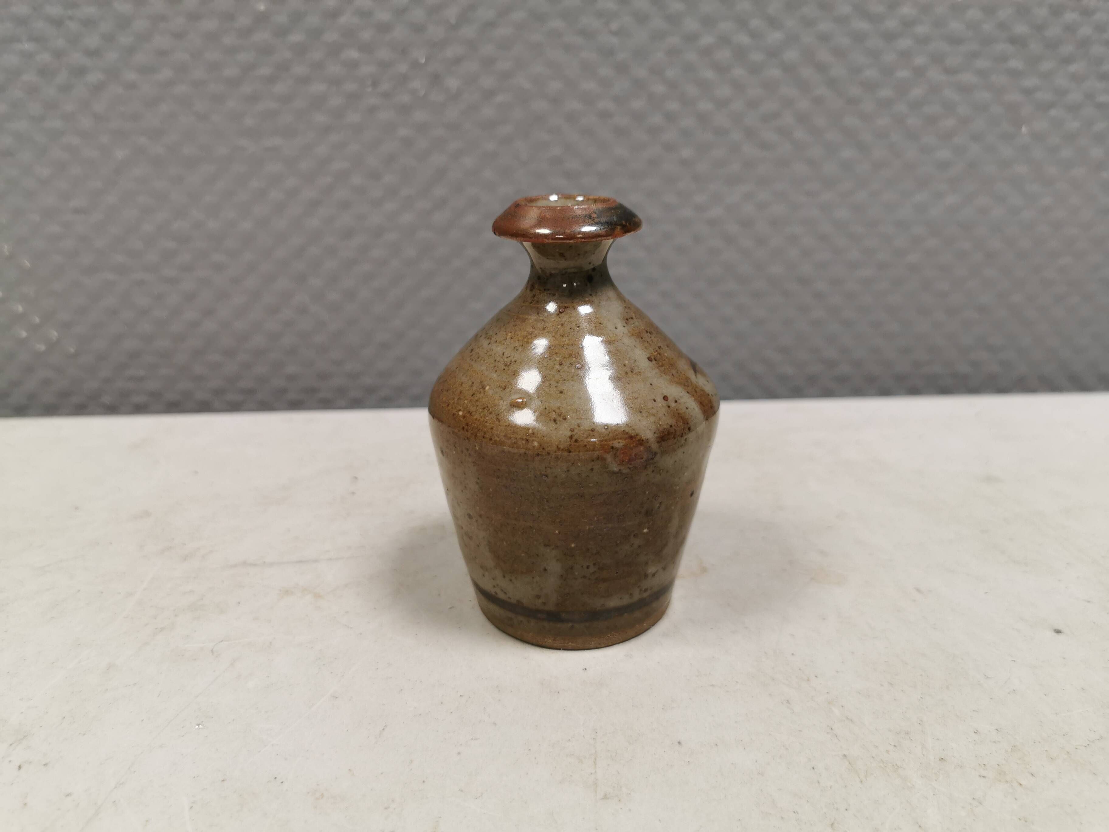 Small miniature vase by TM Danmark, 1970s–1980s. With a narrow ‘spout’