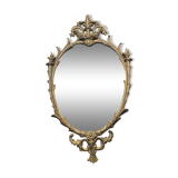 Miroir style Louis XV en laiton