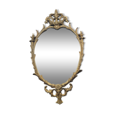 Louis XV style mirror in brass