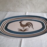 Longchamp sandstone dish with 70s rooster decorations