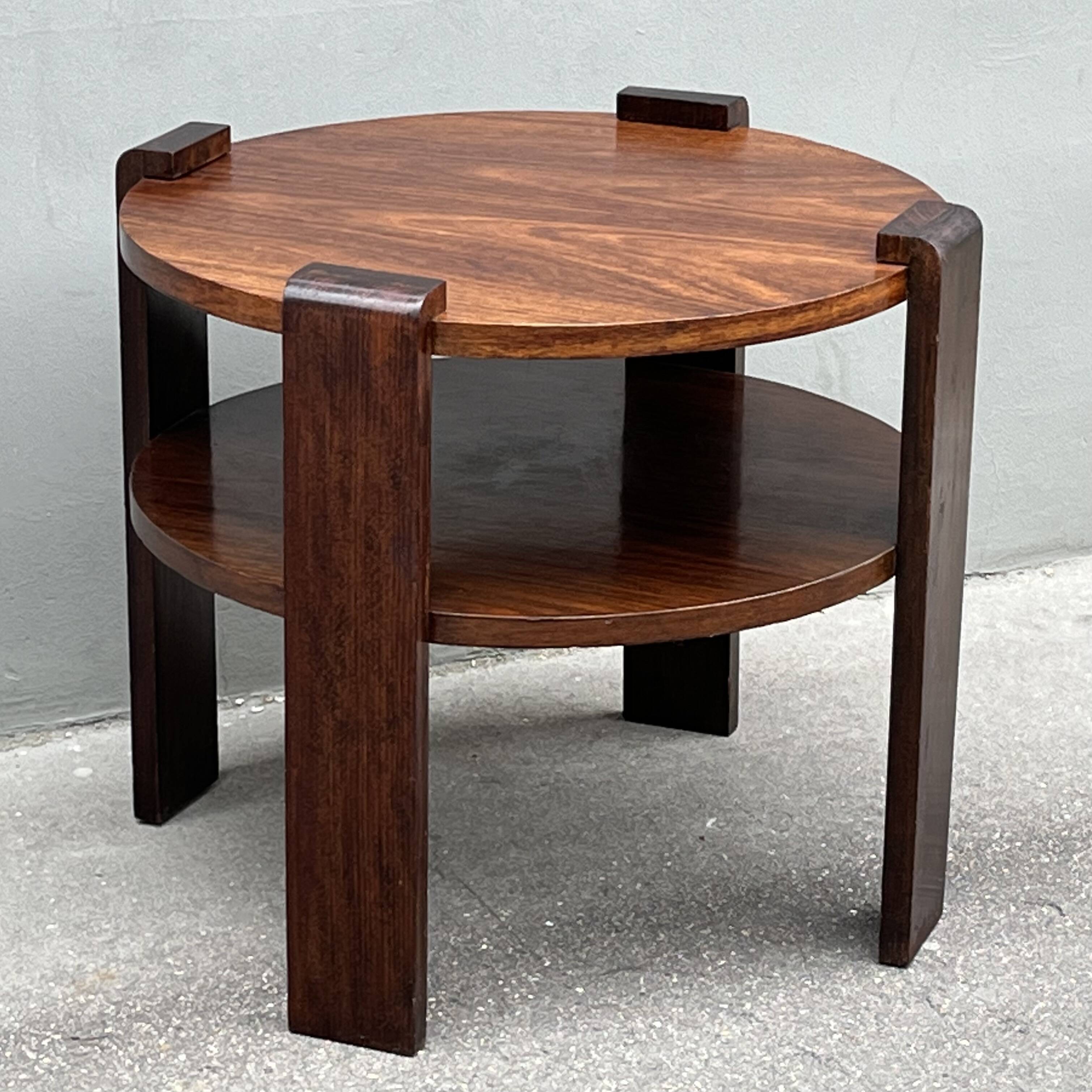 Modernist art deco pedestal table 1930