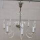 Vintage Clear Murano Glass Chandelier, 1980s