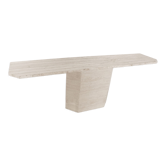 Console travertin italienne 1970