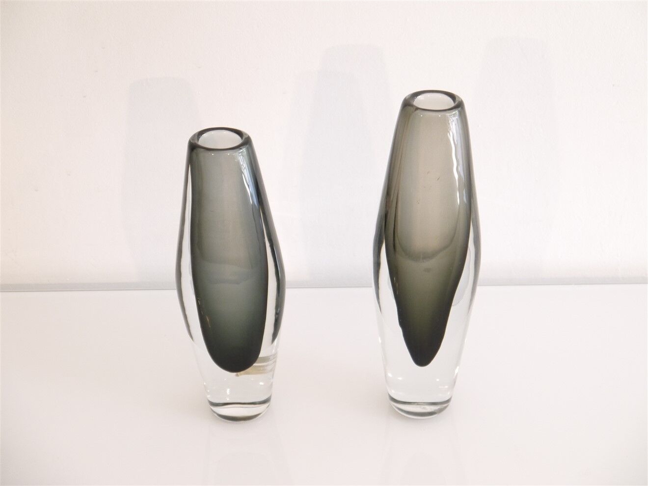 Paire de vases scandinave "sommerso" 1960