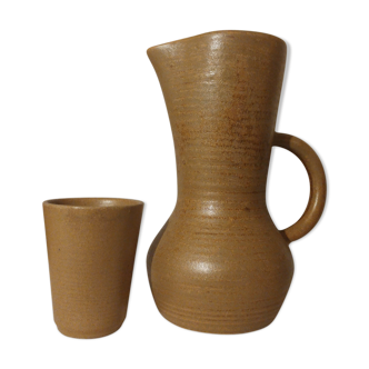 Pitcher and glass Digoin sandstone