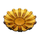 Honey glass platter, Poland, 1960s
