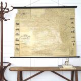 map of France 1900 of Dion Bouton Art Nouveau