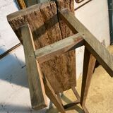 Antique bench in raw wood