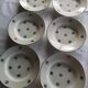 6 deep plates in French porcelain – gold floral decoration