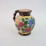 Vallauris Massier vase with flower motifs, signed under the base