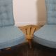 Fan bench by Guillerme and Chambron reupholstered