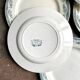 6 Salins flat plates in iron earth, “Moustiers” service