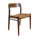Model chair 75 in teak and rope by Niels Otto Moller