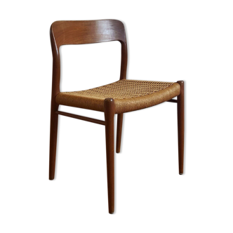 Model chair 75 in teak and rope by Niels Otto Moller