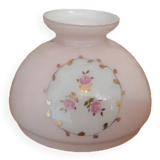 French vintage pink glass rose bud lantern style replacement shade