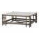 Large Wicker “Attila” Series Coffee Table with marble top by Gasparucci Ita