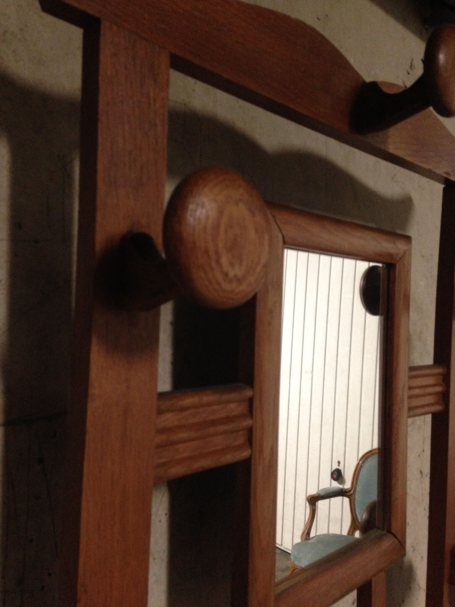 Portemanteau en chêne massif 1950