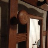 Coat rack in solid oak 1950