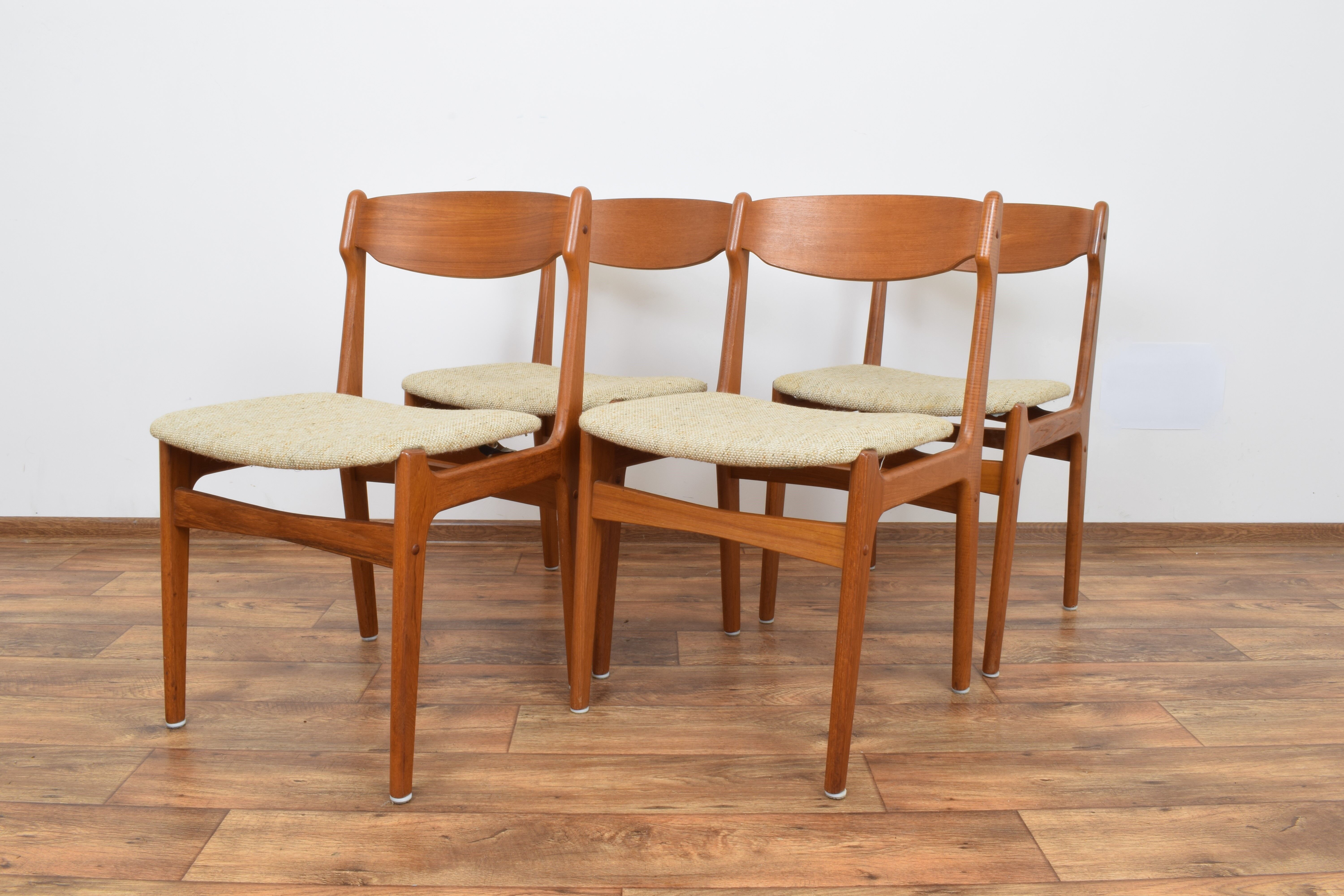 Mid-Century Danish Teak Dining Chairs, Set of 4