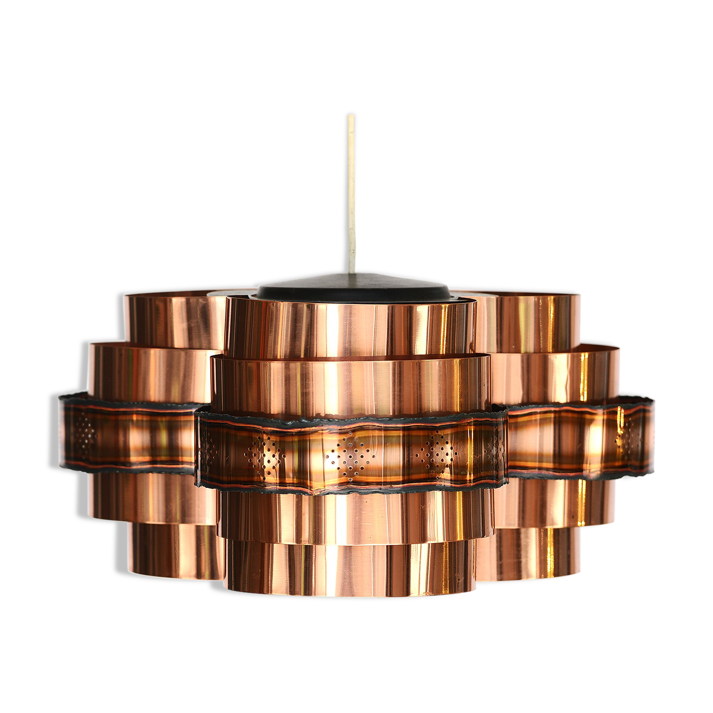 Hanging lamp by Werner Shou for Coronell Electro Denmark 1970s