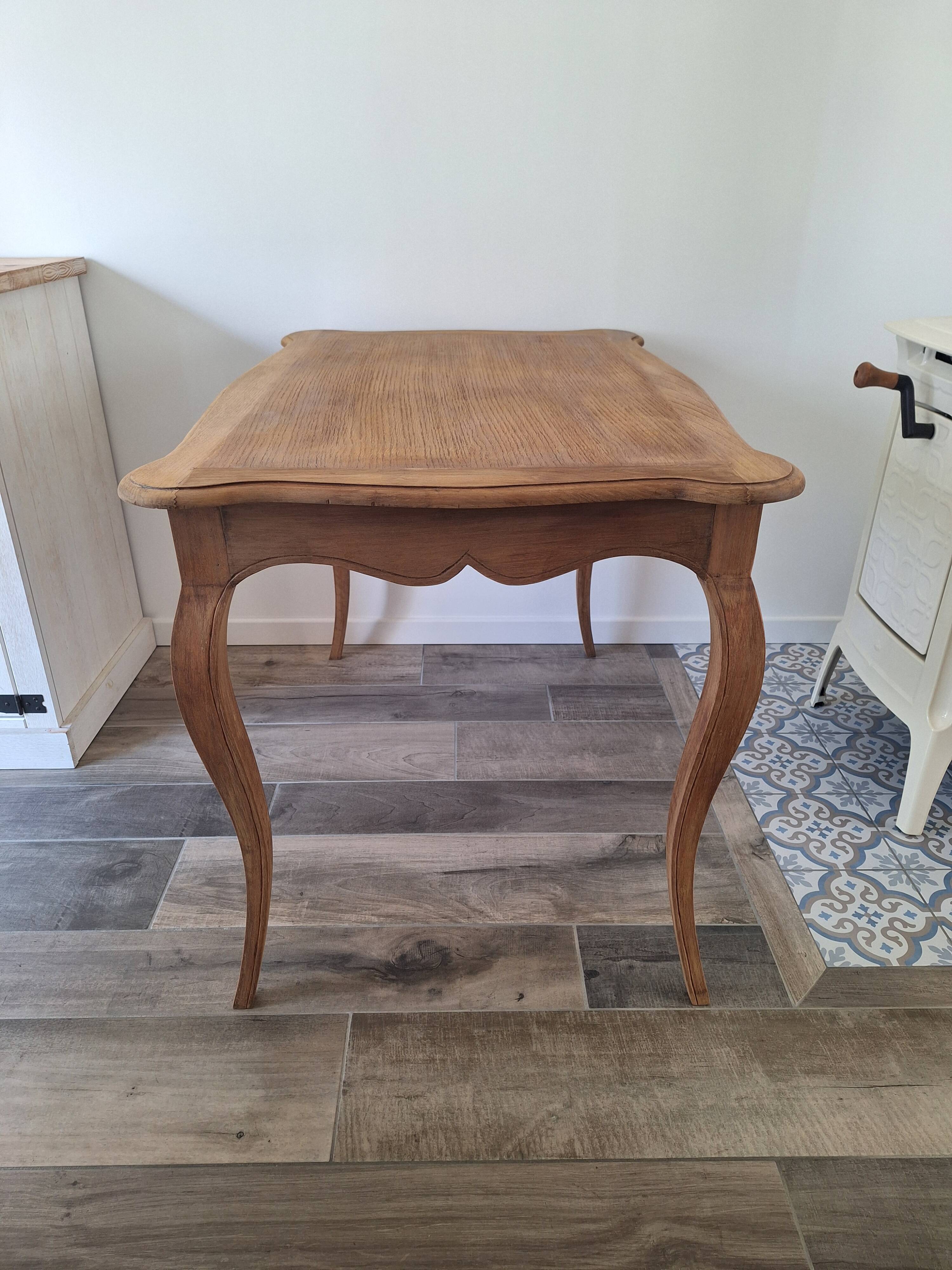 Solid oak desk / console / side table