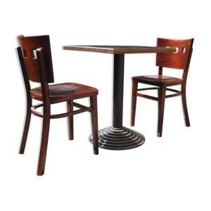 Table bistrot et ses - chaises deux