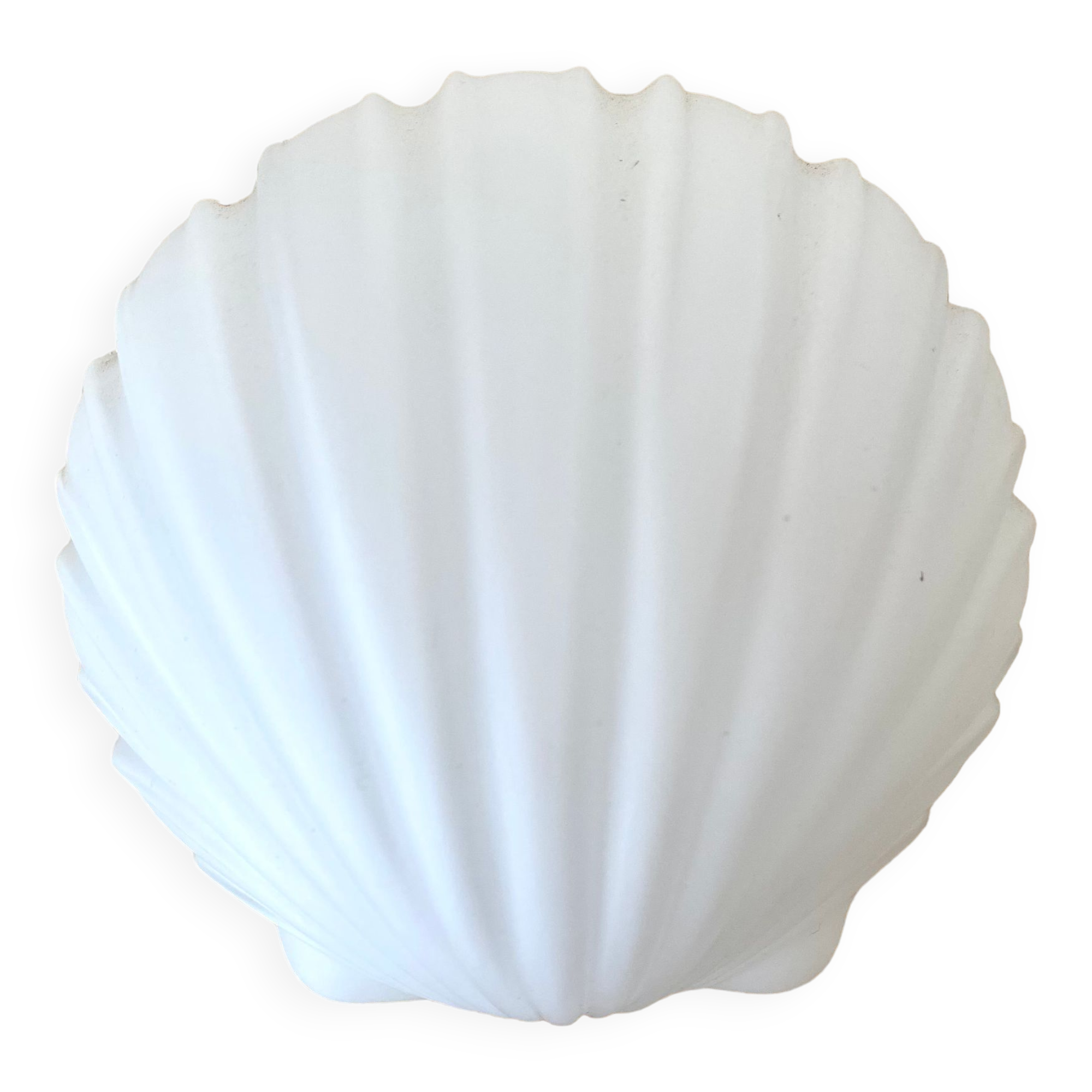 Opaline shell ceiling lamp