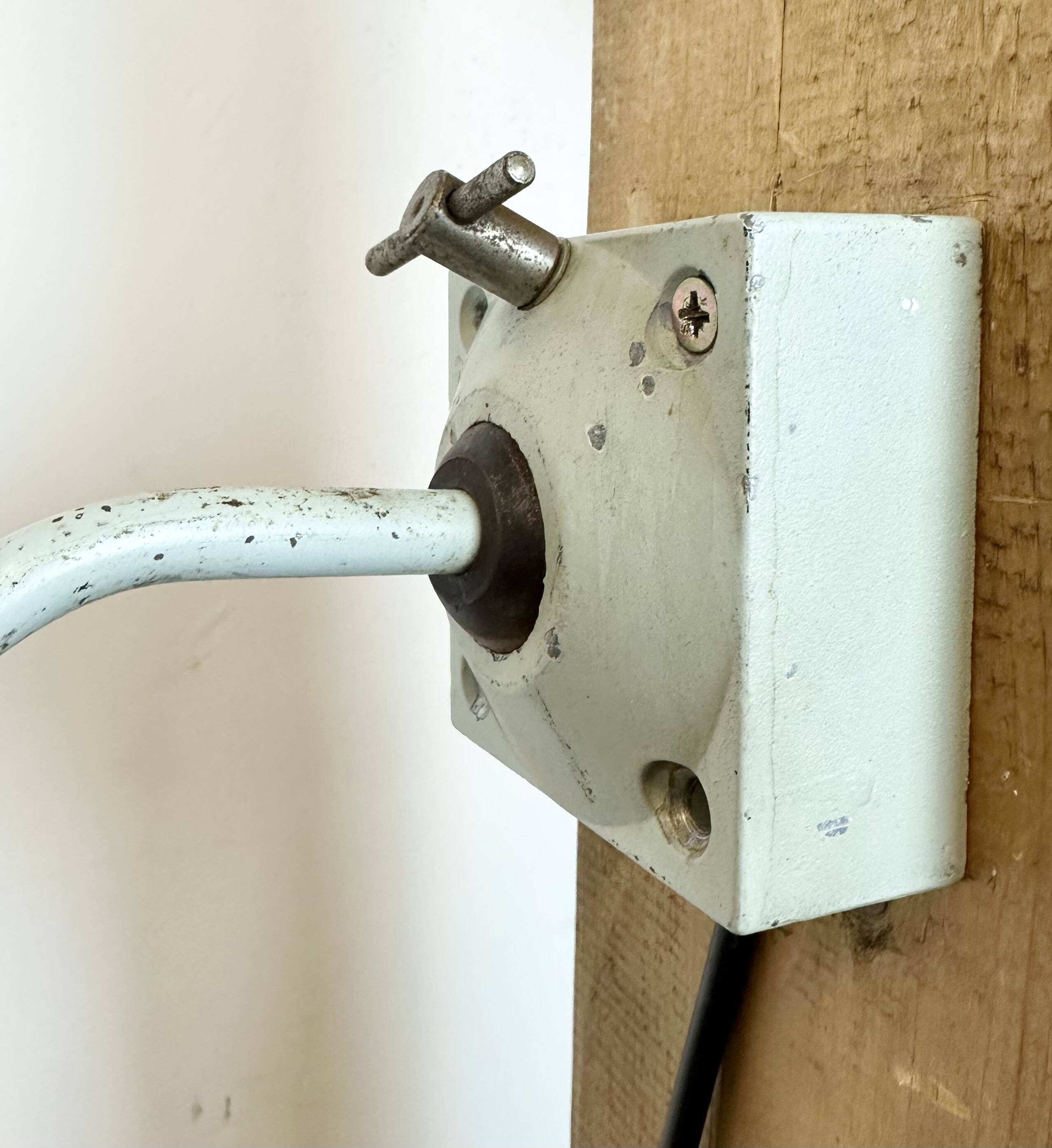 Grey Industrial Wall Lamp from Elektrosvit, 1970s
