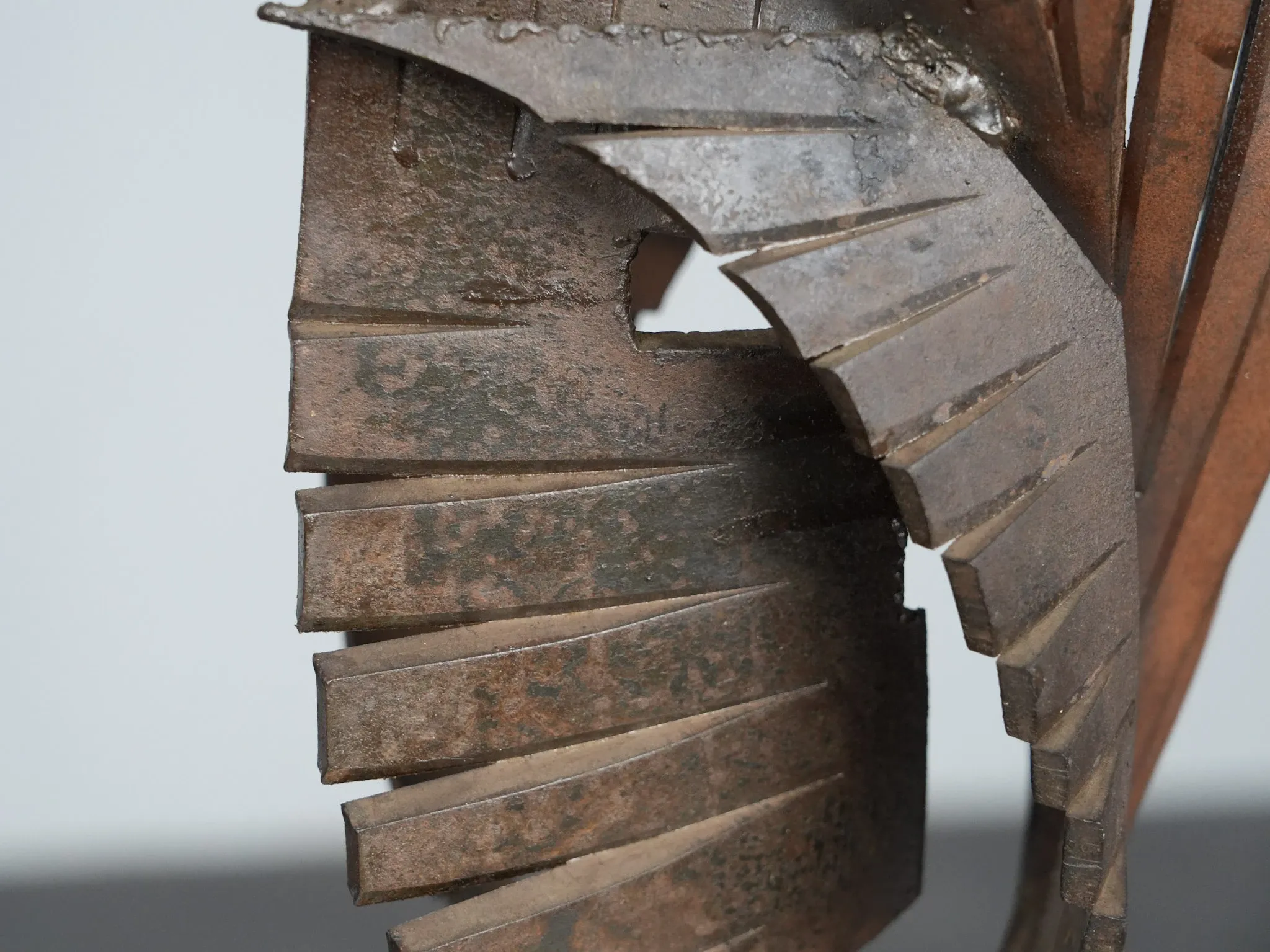 Abstract constructivist iron sculpture, signed CH, Netherlands, 1960s – II