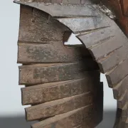 Sculpture en fer constructiviste abstraite, signée CH, Pays-Bas, années 1960 – II