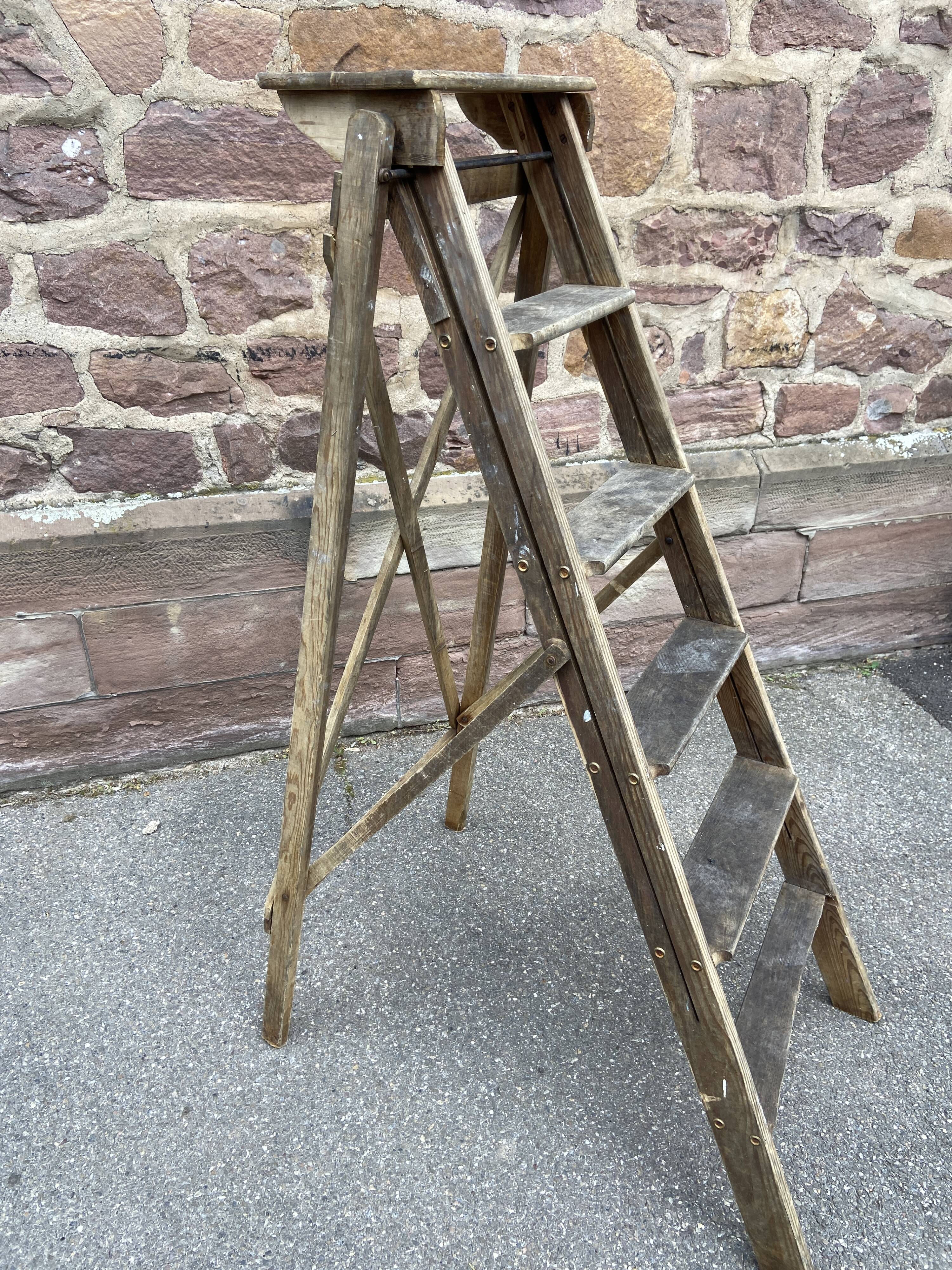 vintage painter's stepladder