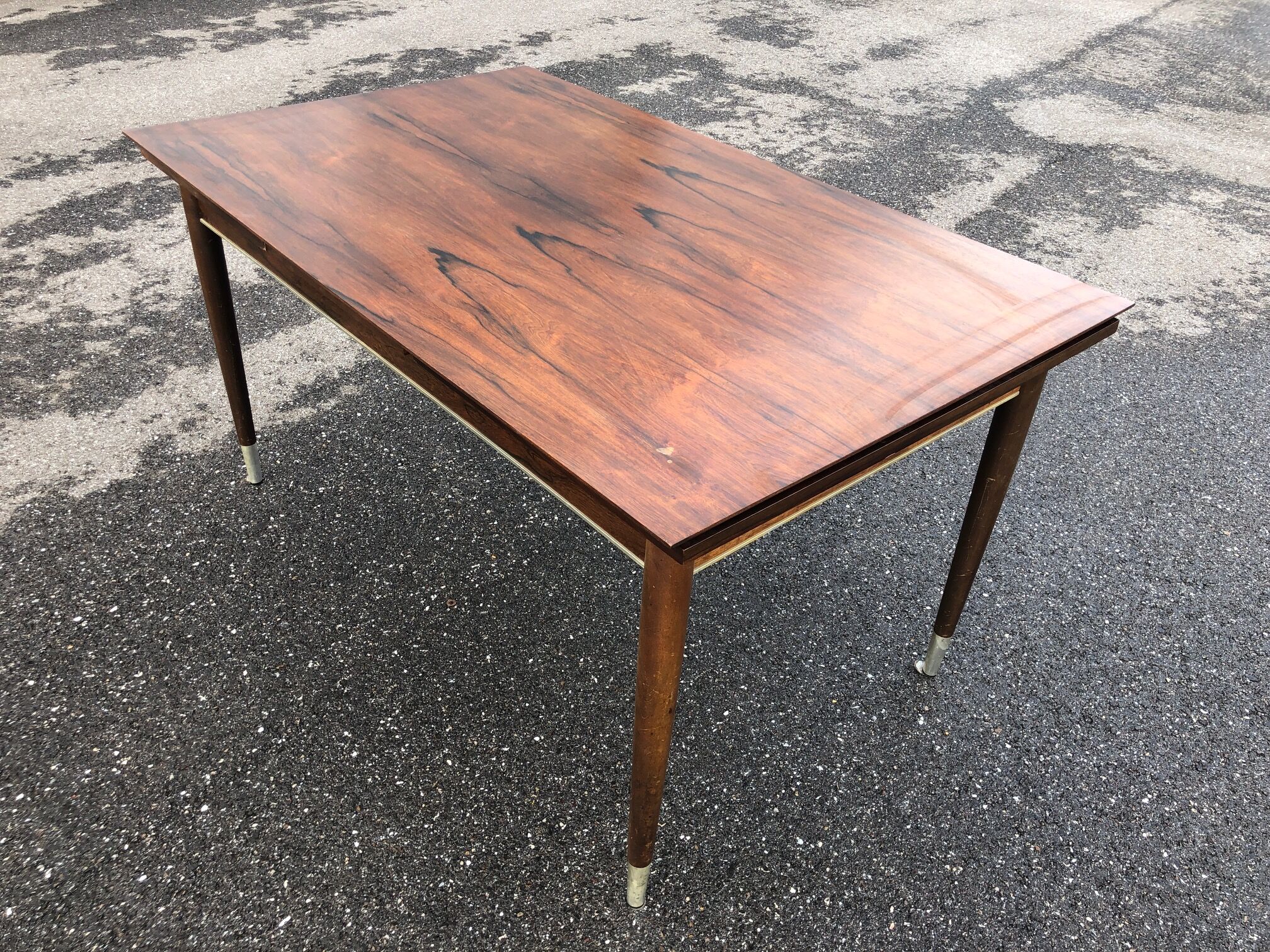 Rosewood table with extensions 1950
