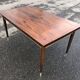 Table en palissandre avec allonges 1950