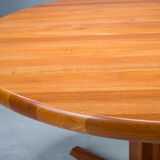 Table à manger ronde en teck du milieu du siècle de Gudme Møbelfabrik