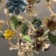 Lustre italien Tole Flower années 1960