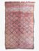 Tapis berbère vintage pêche