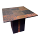 Brutalist retro vintage stone coffee table