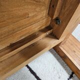Vintage solid wood mortise and tenon coffee table
