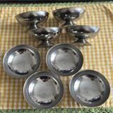 Coupes à glace inox vintage