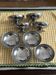Vintage stainless steel ice cream cups