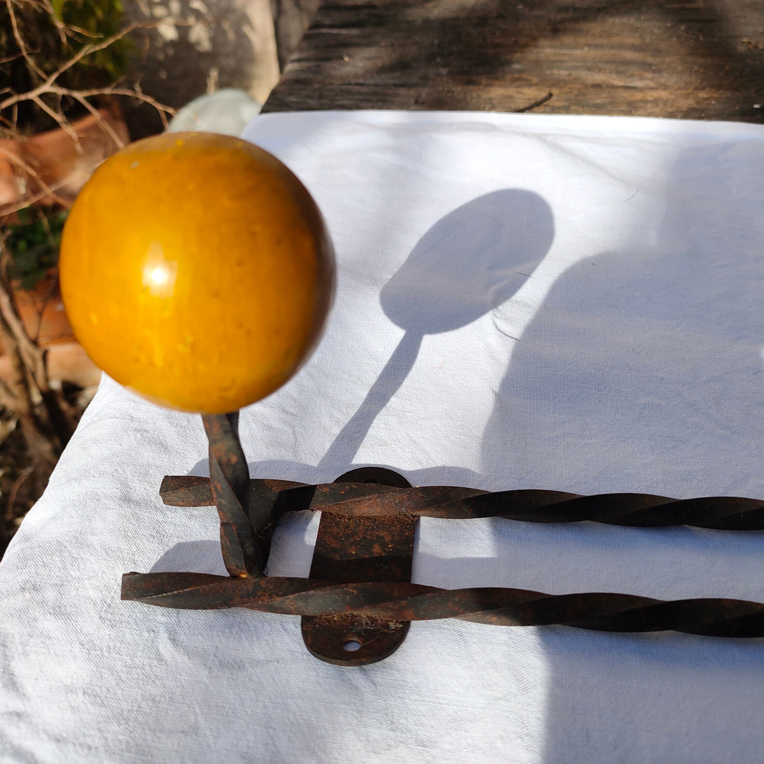 Vintage wall coat rack.