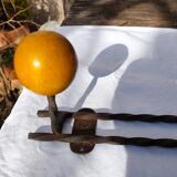 Vintage wall coat rack.