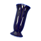 Blue vase in Limoges porcelain