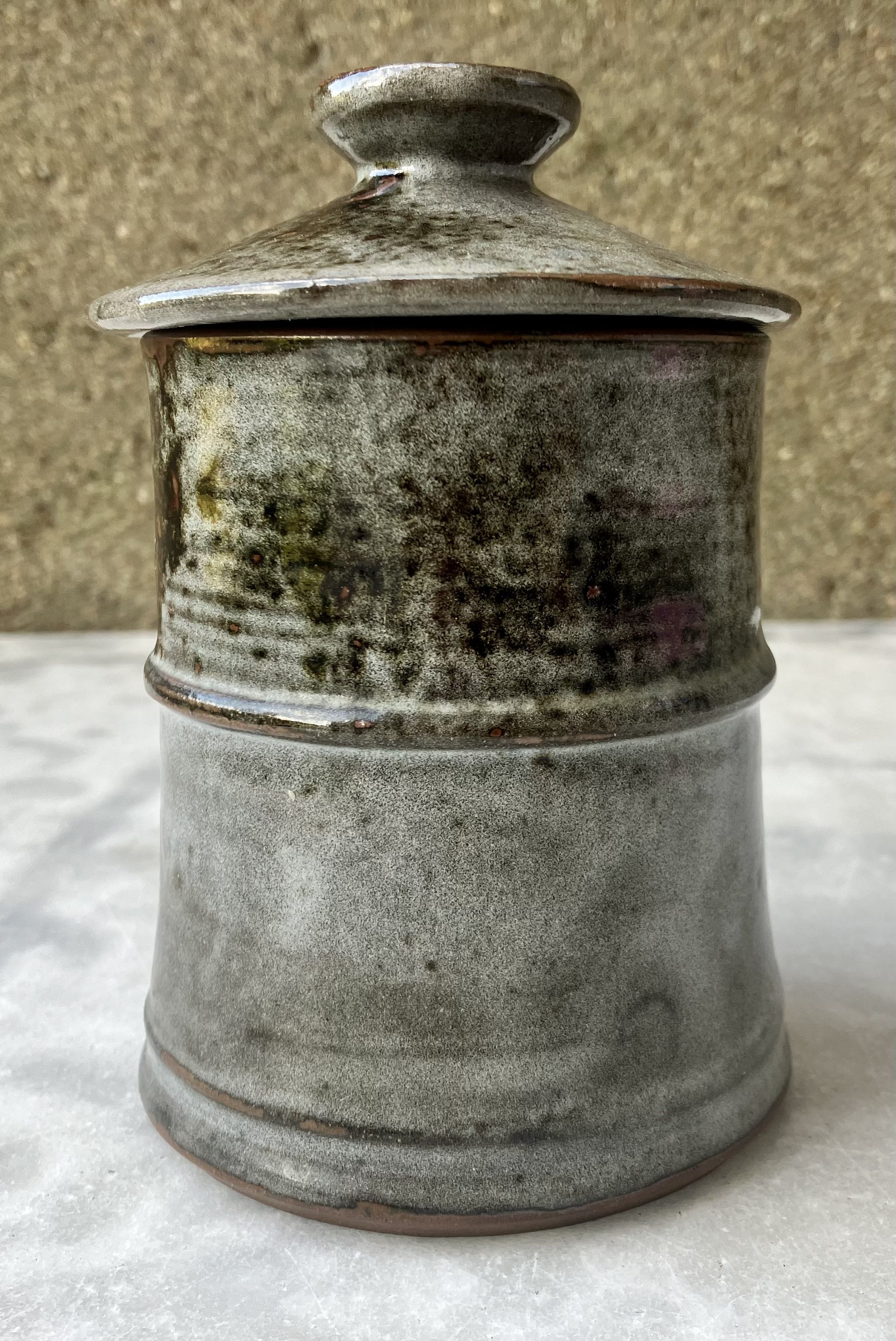 Série de 4 pots en grès du Loir Thierry et Chantal Robert vintage