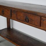 Console en chêne, France XIXe siècle