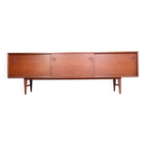 Scandinavian vintage teak sideboard, length 3m