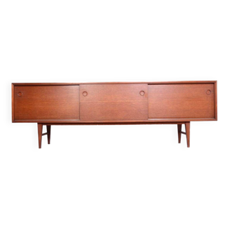 Scandinavian vintage teak sideboard, length 3m